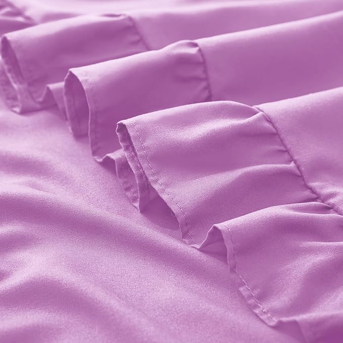 KKJIAF Ruffle Pillow Cases King Size Set of 2, Ruffled Pillow Covers - Image 6