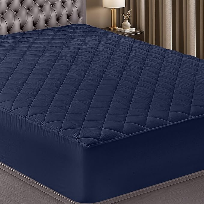 Utopia Bedding Quilted Fitted Mattress Pad, Twin Size, Elastic Fitted Mattress by UTOPIABEDDING