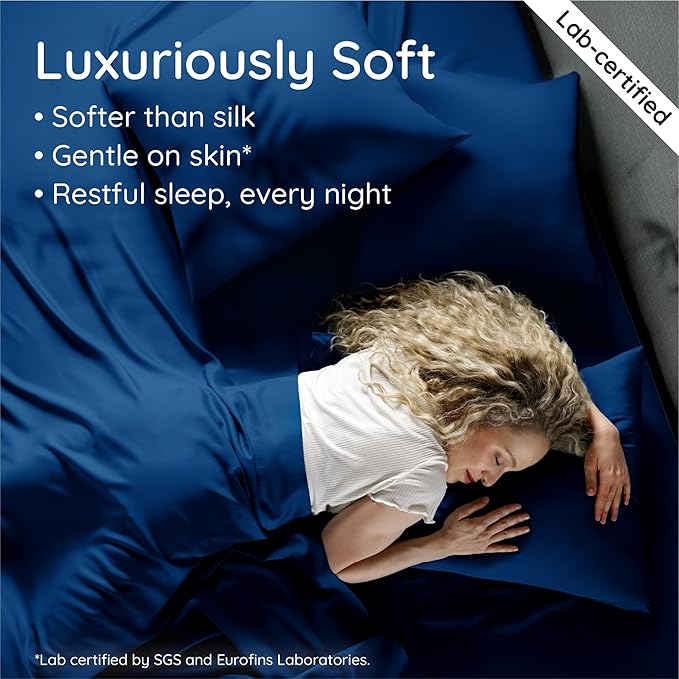 Bambaw Queen Sheet Set 6pcs – 100% Viscose Derived from Bamboo Bed Sheets Queen - Image 4