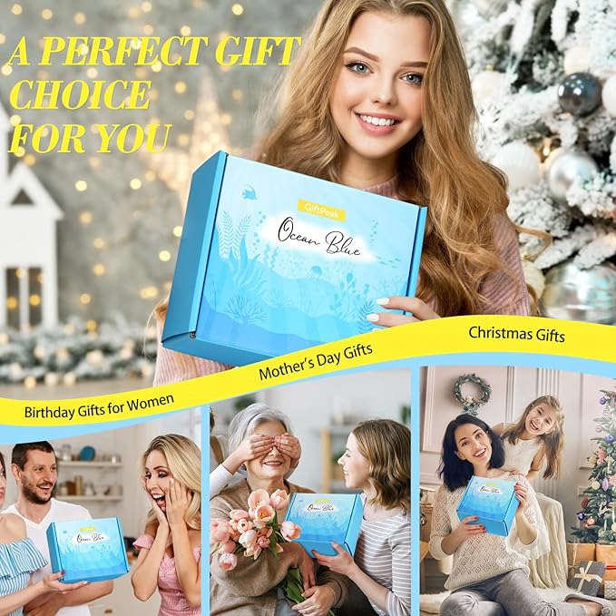 Birthday Gifts for Women, Ocean Scented Relaxing Spa Gift Baskets for Women Mom - Image 7
