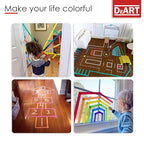 DEART 6 Pcs Colored Masking Tape, Extra Long 1008 Feet or 360 Feet x 1 Inch Painters Tape, Color Painter Tape for Arts & Crafts Labeling or Coding, Art Supplies (360 ft)