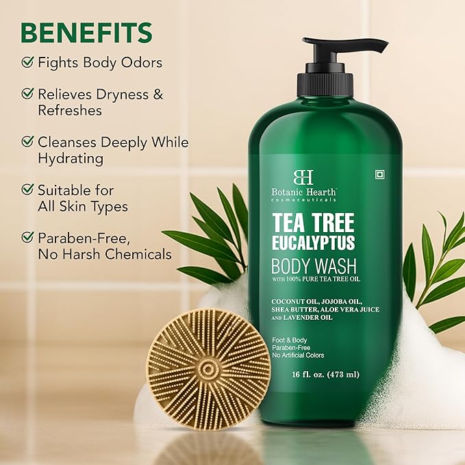 Botanic Hearth Tea Tree Eucalyptus Body Wash - Image 3