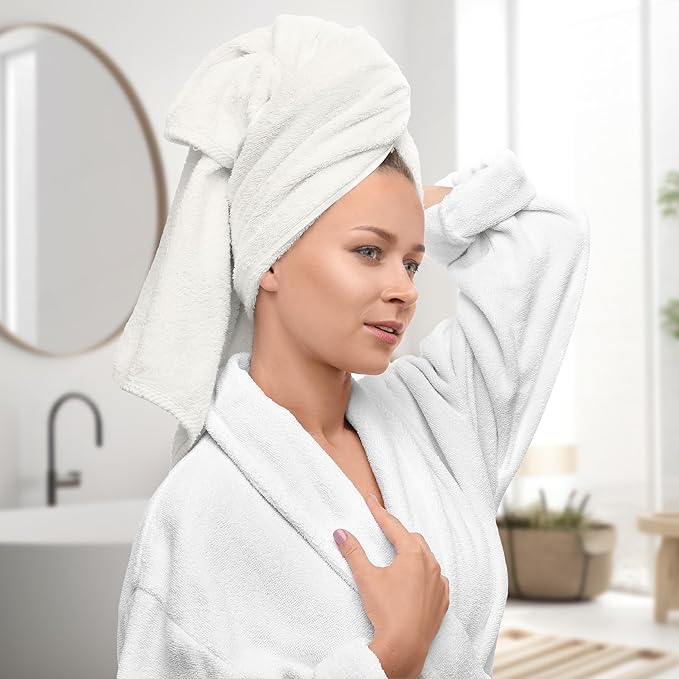 Avalon Towels Luxury 8 Piece White Towels Set, 2 Bath Towels, 2 Hand Towels and - Image 2