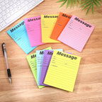 9 Pieces Phone Message Pads for Office Sticky Notes, Telephone Message Pads Sticky Notes 4 x 6 Inch Assorted Colors, Self Adhesive Urgent Record Pad Book for Work Call Office Supplies, 50 Sheets/Pack