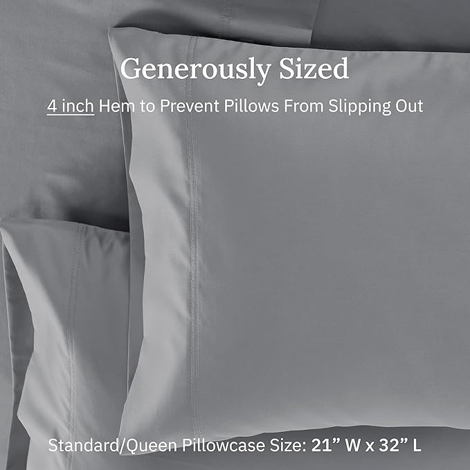 California Design Den Luxuriously Soft Premium 600 Thread Count, 100% Cotton - Image 6