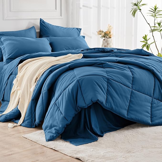 JOLLYVOGUE California King Comforter Set, Ultra-Soft Bed in a Bag Cal King Size - Image 8
