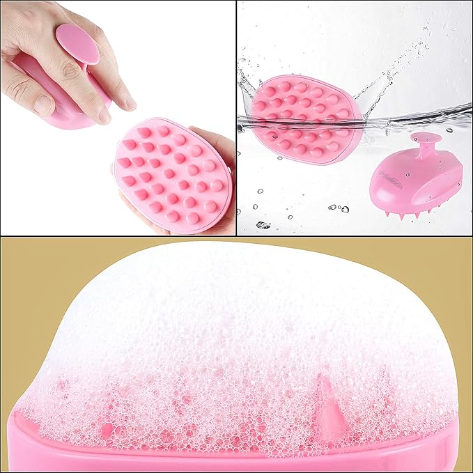 Scalp Massager Shampoo Brush, Hair Scalp Scrubber Shower Hair Brush Head - Image 4