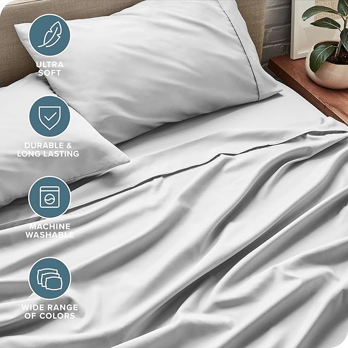 Bare Home Short Queen Sheet Set - Image 4