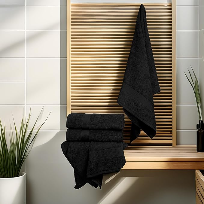 Commercial Bulk Pack of 12 Bath Towels – 100% Cotton Terry 24" x 48" – Ideal - Image 5