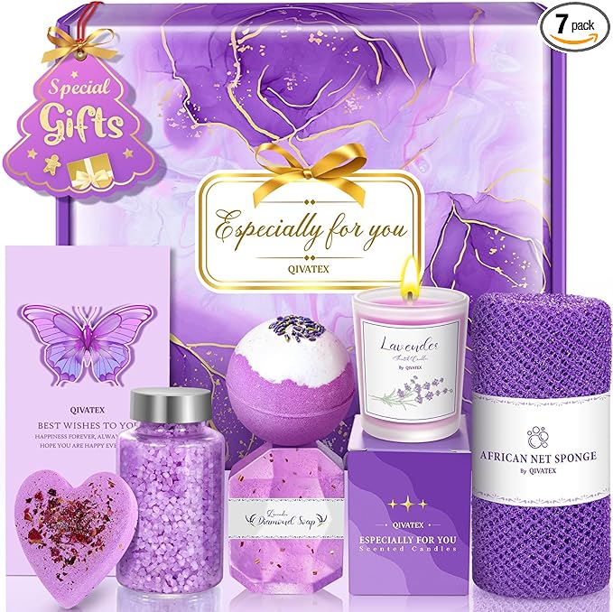 Qivatex Mothers Day Gifts for Mom Women, Teacher Appreciation Gifts, Bath Gift by Qivatex