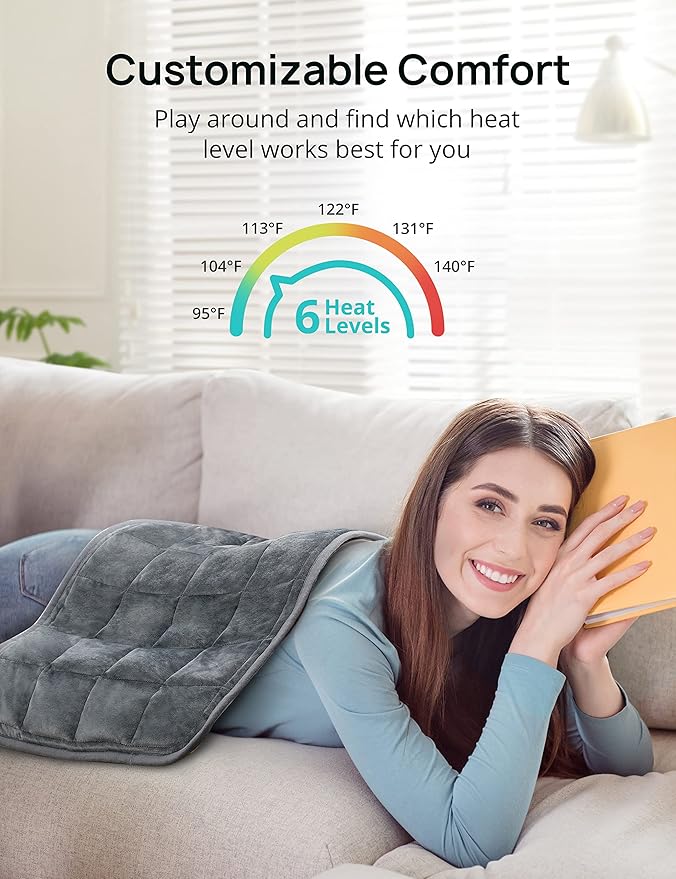 Weighted Heating Pad 17''x 33" XXXL Electric Heating Pad - Image 4