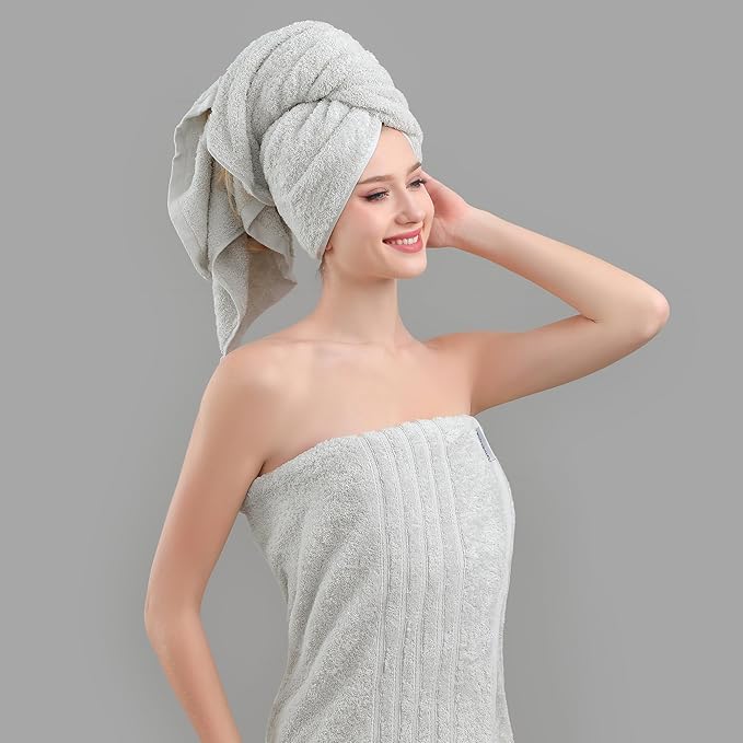 Aibaser Towels - Premium 100% Cotton Bath Towels Set, Lightweight and High - Image 3