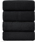Ycosy 4 Pack Extra Large Microfiber Bath Towels Set, 35x70 inches, Less Lint by Ycosy