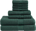 Madison Park 800GSM Bathroom Towel Set of 8 100% Cotton Bath Towel Set by MADISONPARK