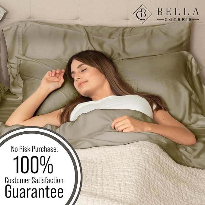BELLA COTERIE | Luxury Bamboo Viscose Standard Size Pillowcase Set | 100% - Image 5