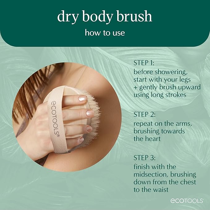 EcoTools Dry Body Brush, Cruelty-Free Bristles Exfoliate & Smooth Skin - Image 4
