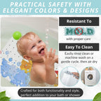 ENKOSI Kids Bath Mat 40x16 – Non-Slip Tub Bathmat Duck Print with Suction Cups & Drain Holes for Safe, Fun Bathtub Bath Time for Toddlers (40x16 Duck)