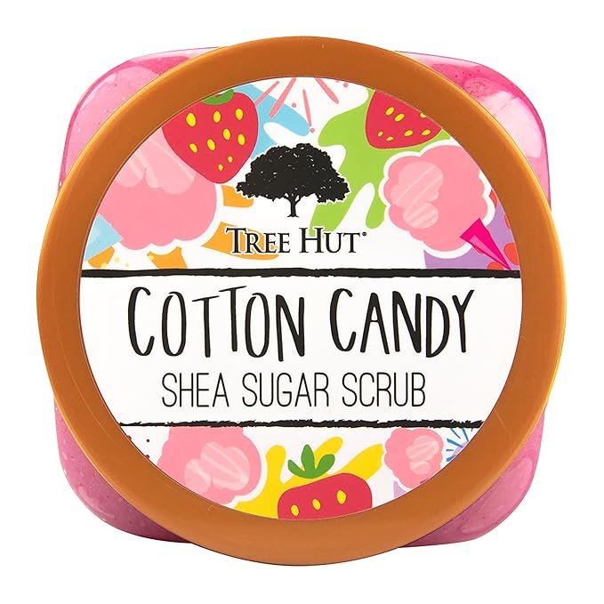 Tree Hut Cotton Candy Shea Sugar Scrub, Exfoliating, Hydrating & Moisturizing - Image 2