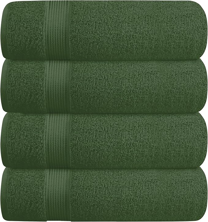 BELZZI Home Ultra Soft 4 Pack Oversized Bath Towel Set 27x54, Cotton Compact by Unknown