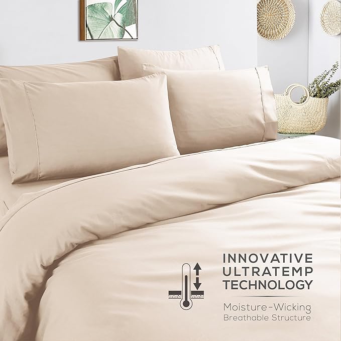 Mueller UltraTemp 6 PC Queen Sheet Set - Image 6