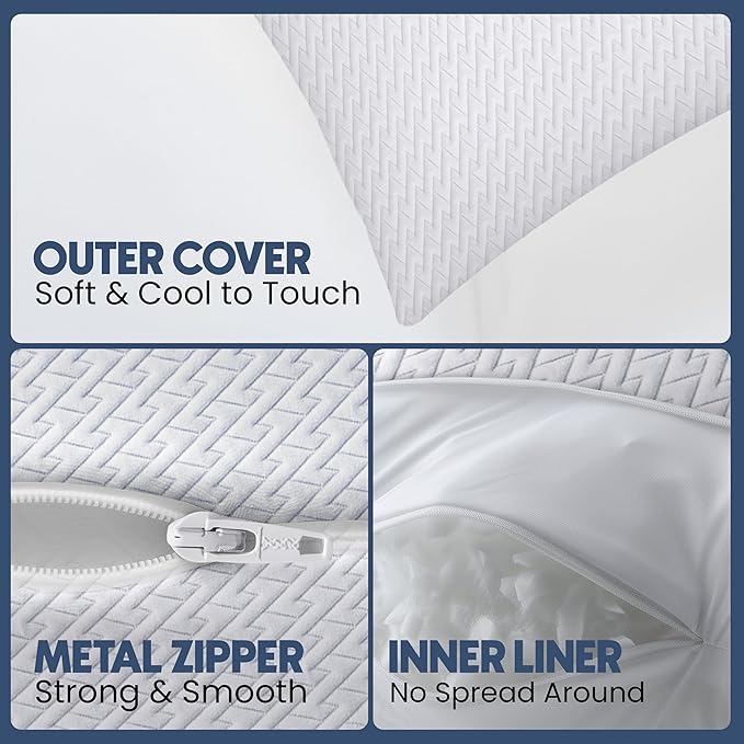 Utopia Bedding Shredded Memory Foam Pillows, Cooling Adjustable Bed Pillows - Image 7