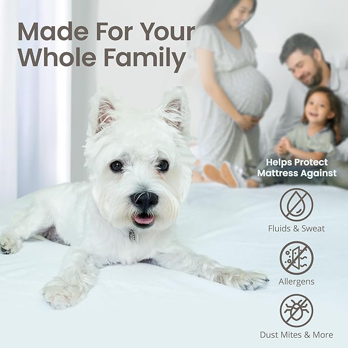 SafeRest Waterproof Mattress Protector King Size – Absorbent Breathable Soft - Image 4