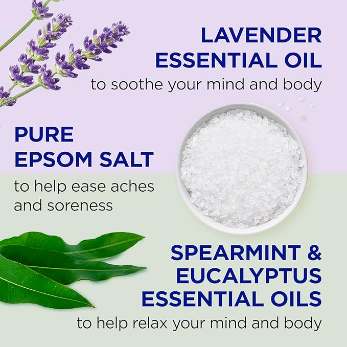 Dr Teal's Pure Epsom Salt, Lavender & Eucalyptus Duo Bundle, 3 lbs - Image 3