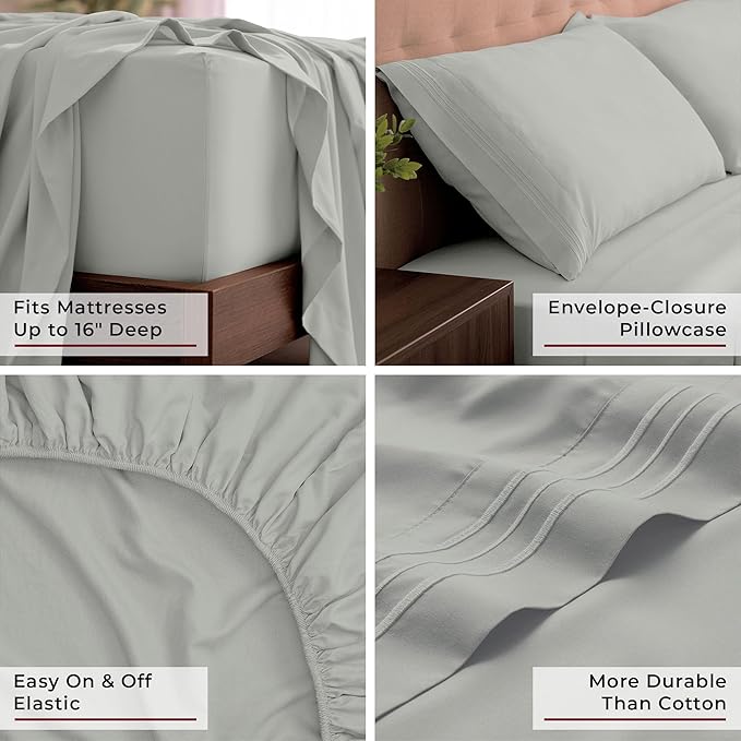 Mellanni California King Sheets Set - Image 5