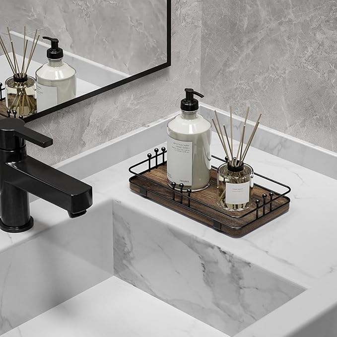 Bathroom Vanity Tray for Toiletries Makeup Perfume Candle Toilet Tank, Kitchen - Image 4