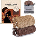 CORATED African Net Sponge Authentic, Shower Loofah Exfoliating Bath Sponge by CORATED