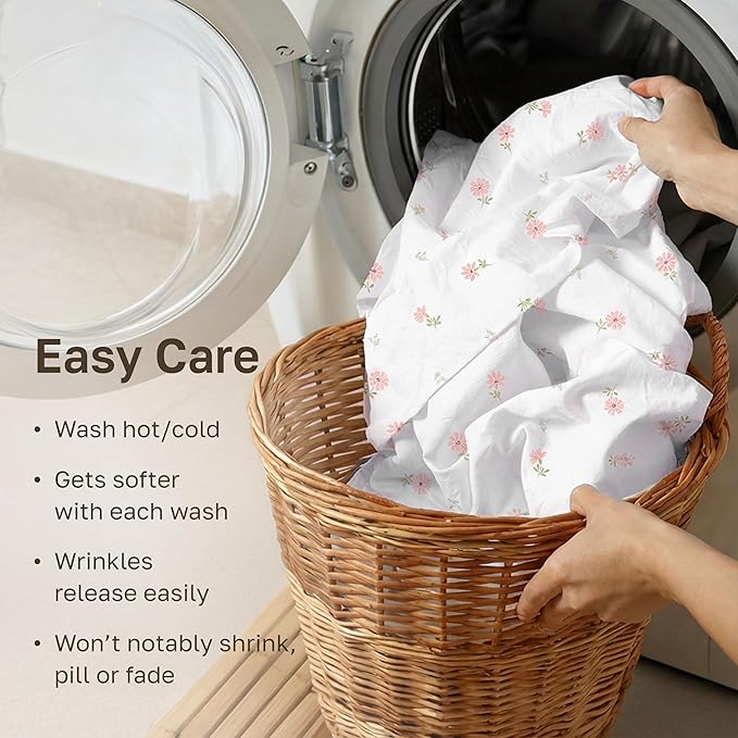 California Design Den Soft 100% Cotton Full Size Bed Sheets Set, 400 Thread - Image 7