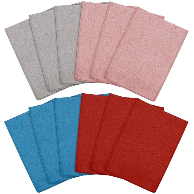 Tatuo 12 Pieces Korean Exfoliating Mitt Glove Italy Towel Body Skin Scrubber - Image 8