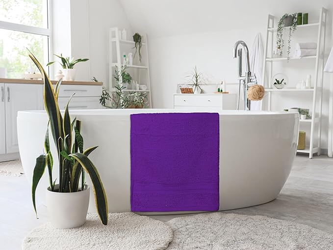 Large Bath Towels Pack of 6 – 24" x 50", 100% Cotton Terry – Soft, Quick-Dry & - Image 3