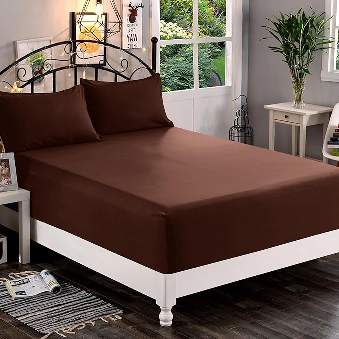 Elegant Comfort 1500 Premium Quality Fitted Sheet Ultra Soft 18-24 Inch Extra - Image 2