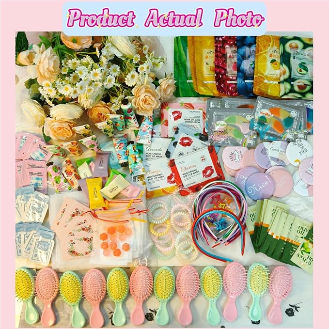 204PCS Spa Party Supplies for Women, Spa Party Favors Include Facial Masks - Image 3