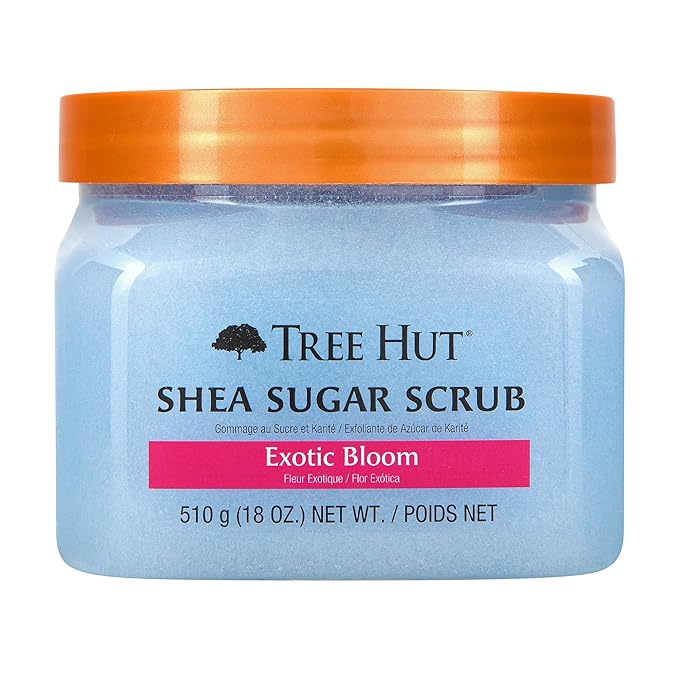 Tree Hut Exotic Bloom Shea Sugar Scrub, Exfoliating, Hydrating & Moisturizing by TreeHut