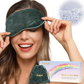 BeHoomi Heated Eye Mask, Weighted Sleep Mask Warm Compress by BeHoomi
