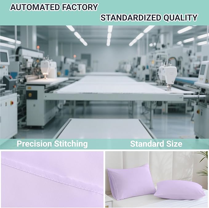 ZPECC Pillow Cases Standard Size Set of 12, 20x26 Envelope Closure Pillowcases - Image 4
