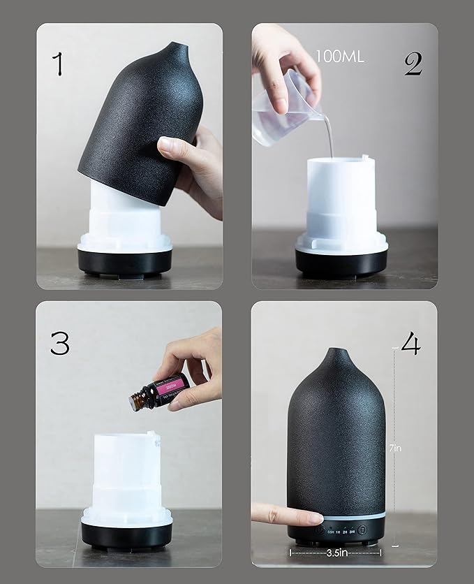 Essential Oil Diffuser, Handcrafted Ceramic Diffuser - Image 6