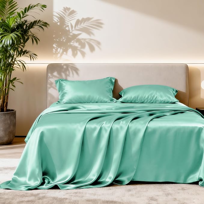 Love's cabin Satin Queen Sheets Set by Lovescabin