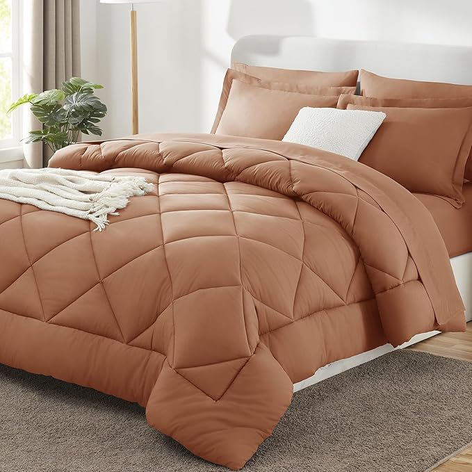 CozyLux King Size Comforter Sets Pumpkin by CozyLux