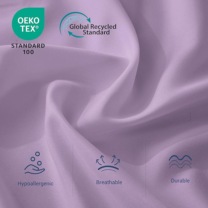 Full Flat Sheet Only, 1 Pack Top Bed Sheets, Soft Breathable Brushed Microfiber - Image 2