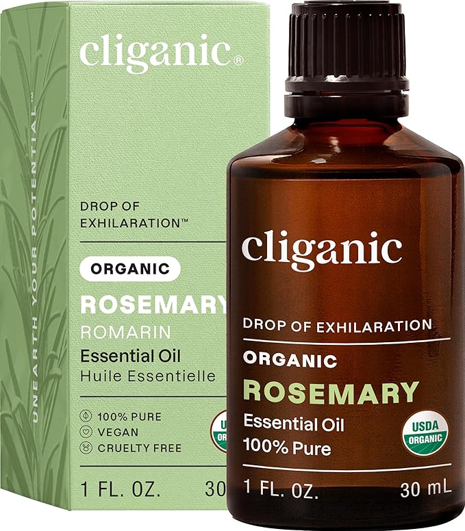 Cliganic Organic Rosemary Essential Oil, 1oz by Cliganic