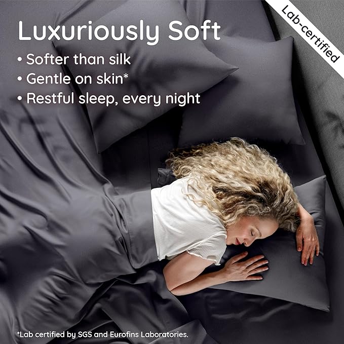 Bambaw 100% Viscose Derived from Bamboo Fitted Sheets King Size, Cooling Fitted - Image 4