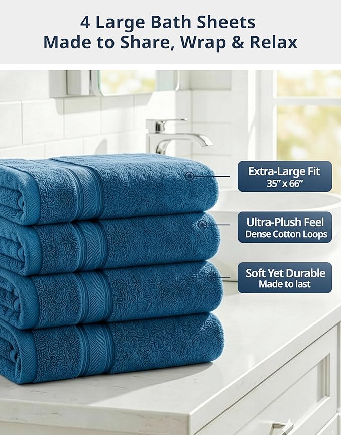 LANE LINEN Oversized Bath Towels - Image 4