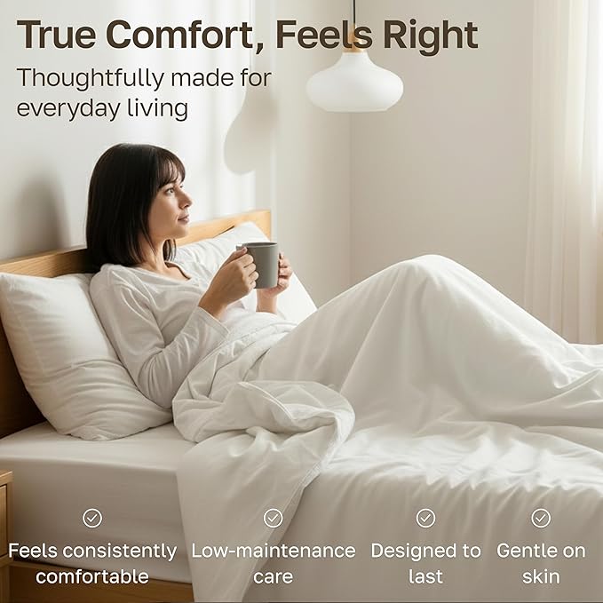 California Design Den Soft Full Size Cotton Sheet Sets, 400 TC Good - Image 6