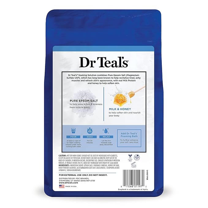 Dr. Teal's Epsom Salt Soaking Solution, Soften & Nourish - Image 9