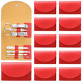 12 Set Manicure Set Bulk Mini Manicure Nail Clipper Kit 7 in 1 Stainless Steel by Lanties
