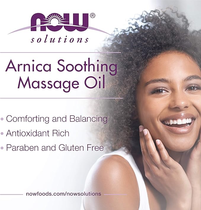 NOW Solutions, Arnica Soothing Massage Oil, Comforting Antioxidant Blend - Image 4