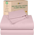 California Design Den 100% Organic Cotton Sheets King Size Deep Pocket Set by CaliforniaDesignDen